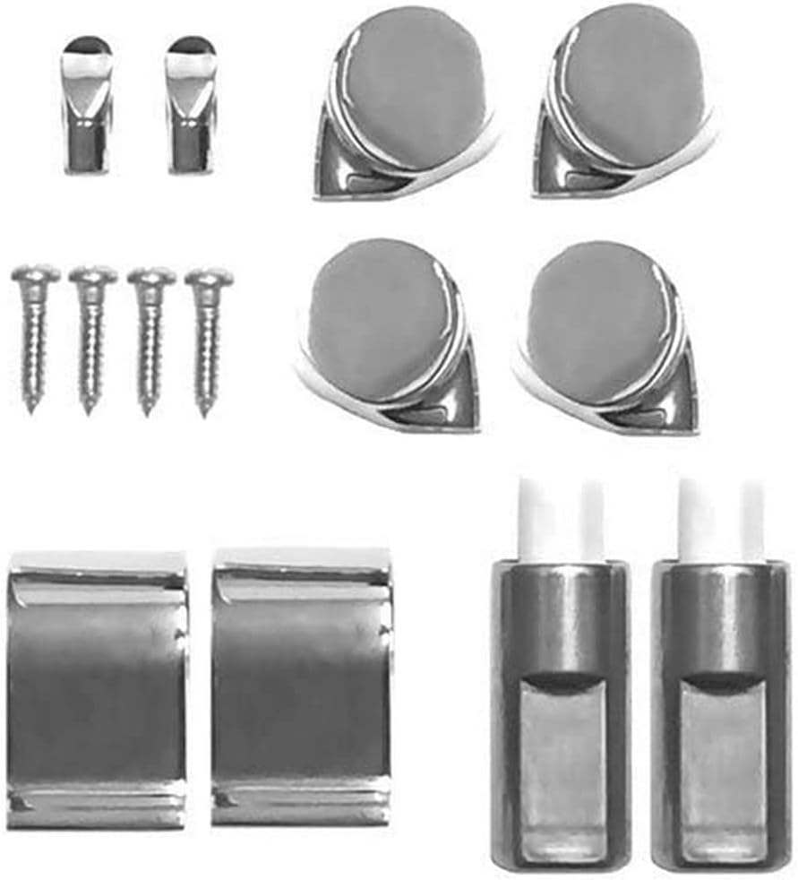 Roca Senso und Giralda WC-Sitz Scharnier-Set aus Chrom mit sanftem Deckel und mit Endkappe-Befestigu