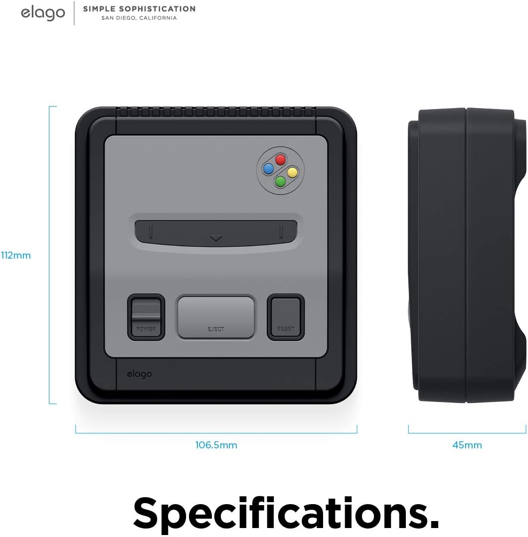 elago T4 Case Hülle Kompatibel mit Apple TV 4K und Kompatibel mit Apple TV HD – Kompatibel mit Allen