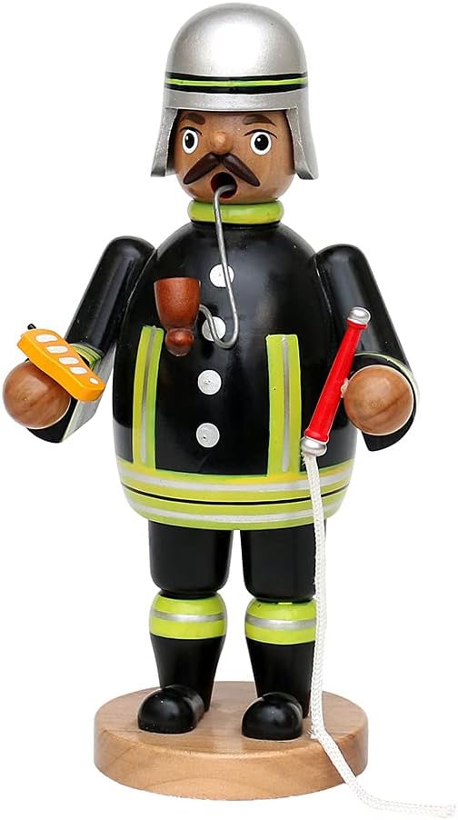 Dekohelden24 Räuchermann als Feuerwehrmann, ca.20 cm, 520341FW, Feuerwehrmann