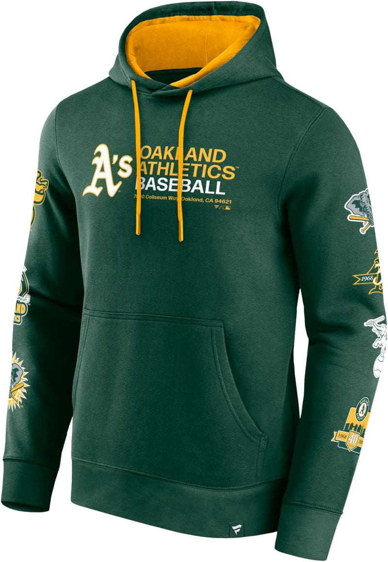 Oakland Athletics Fundamentals Patches Fleece Hoody XL, XL