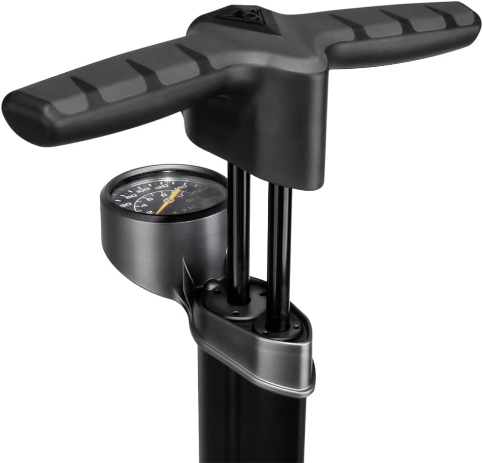 Topeak Joe Blow Twin Turbo Fusspumpe für Erwachsene, Unisex, Schwarz, Einheitsgrösse