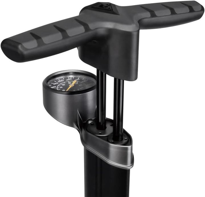 Topeak Joe Blow Twin Turbo Fusspumpe für Erwachsene, Unisex, Schwarz, Einheitsgrösse