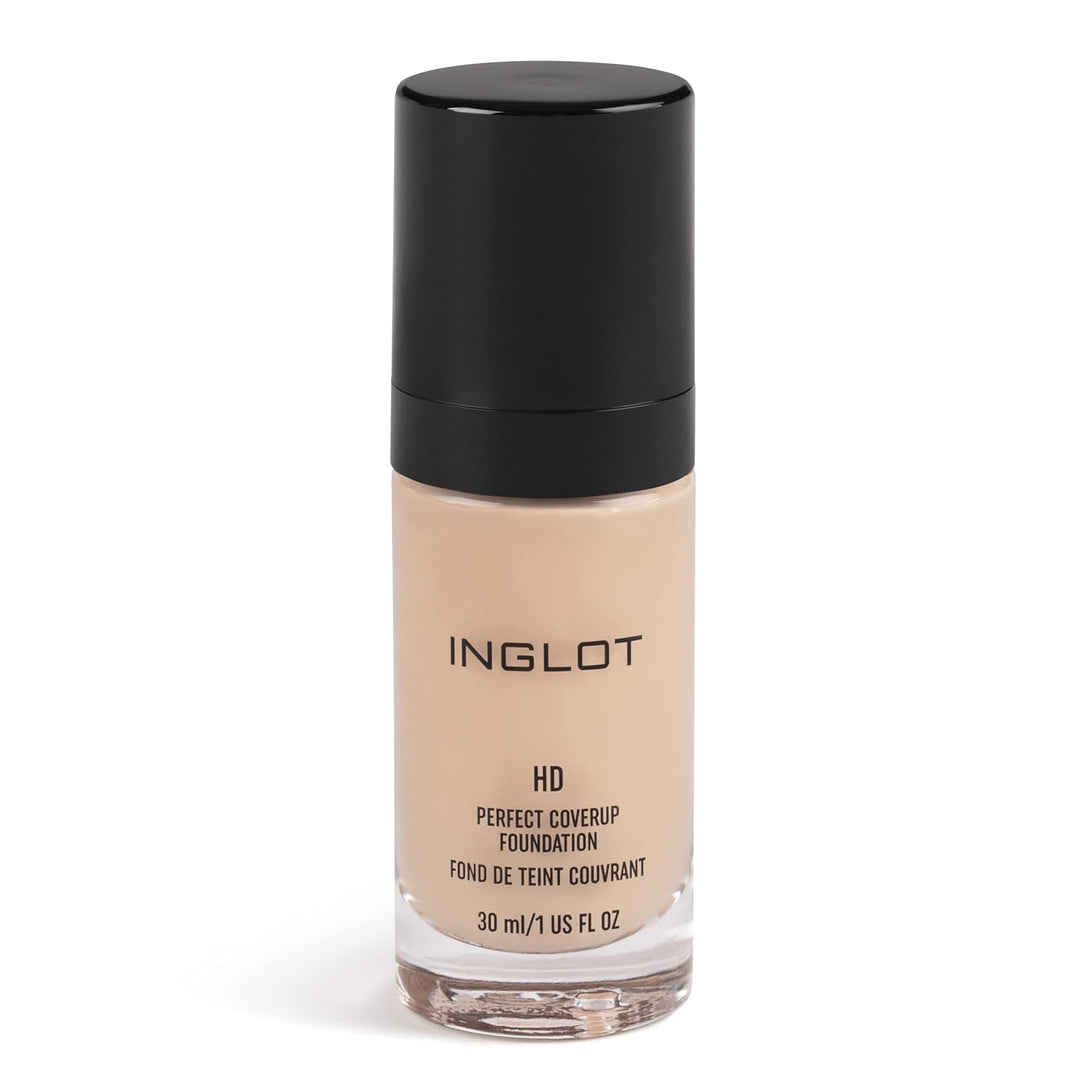 Inglot HD Perfect Coverup Foundation, Für einen langanhaltenden Effekt mit HD Pigmenten, Hypoallerge