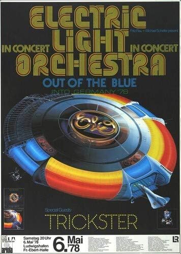 ELO Electric Light Orchestra - Out of The Blue, Ludwigshafen 1978 » Konzertplakat/Premium Poster | L