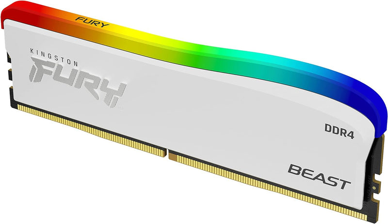 Kingston FURY Beast weiss RGB Special Edition Speicher 16GB 3200MT/s DDR4 CL16 DIMM Desktop Arbeitss