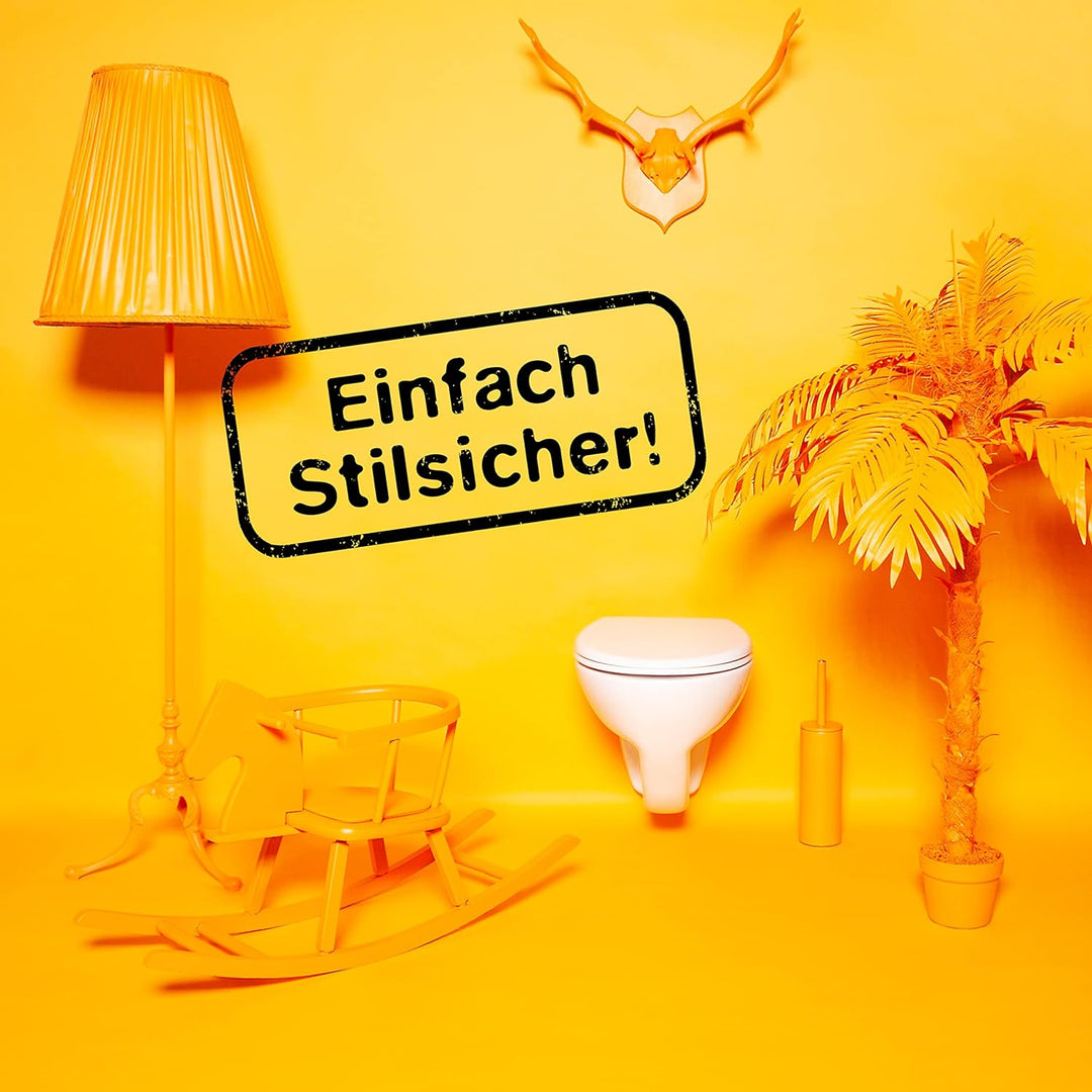 Bold O-Form Toilettendeckel mit Absenkautomatik - Klobdeckel mit Softclose - WC-Sitz - bruchsicher -