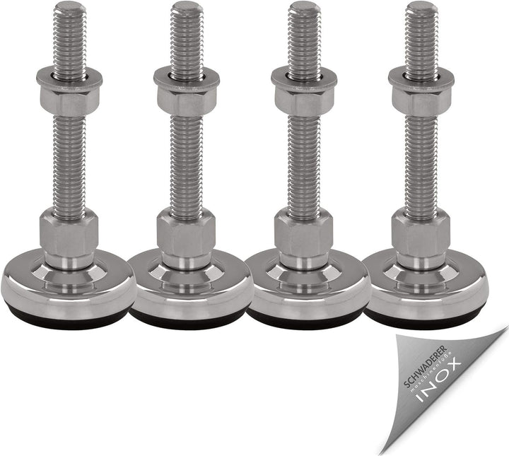Schwaderer Maschinenfüsse/Stellfüsse/Nivelllierfüsse/Gelenkfüsse, höhenverstellbar SFE 50, 4er-Set,