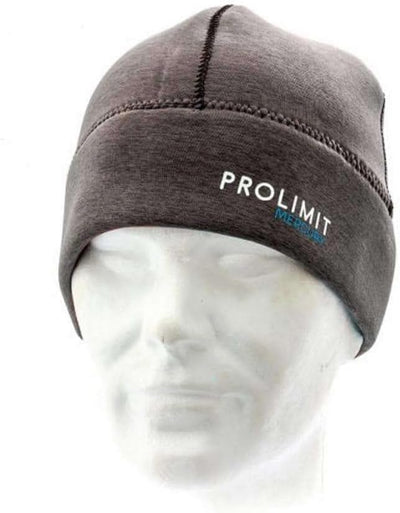 Prolimit Mercury DL Neopren Neopren Beanie Mütze 10145 - Grau Weiss - Unisex - 2 mm doppelt gefütter