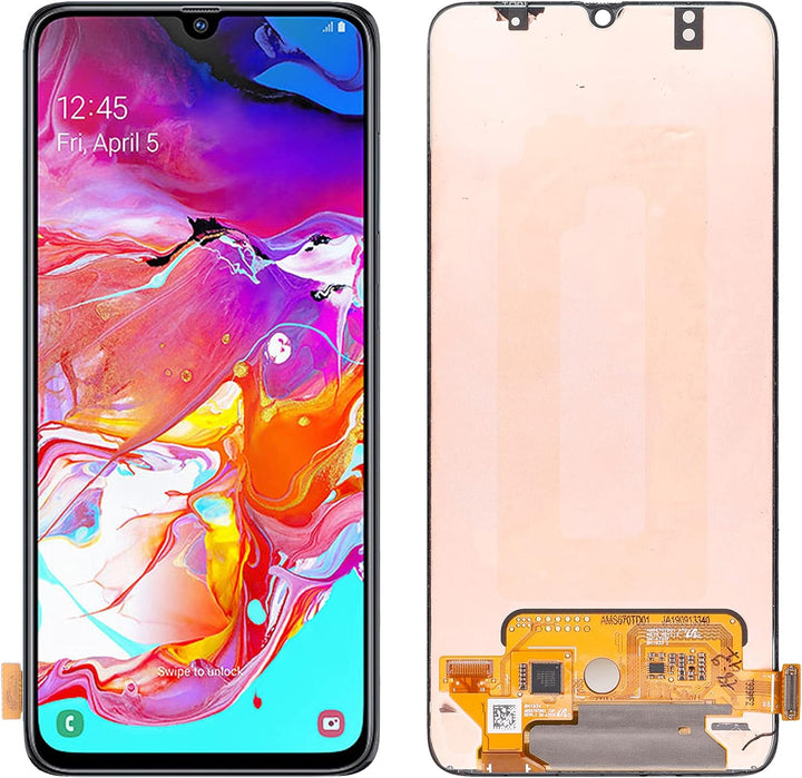 SwarKing AMOLED kompatibel mit Samsung Galaxy A70 LCD Display Touch Screen Digitizer (Schwarz ohne R