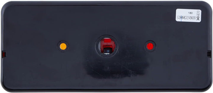 HELLA - Heckleuchte - Glühlampe - 12/24V - Anbau/geschraubt - Lichtscheibenfarbe: rot/gelb - Stecker