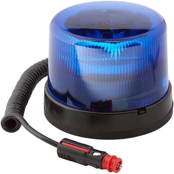 HELLA - LED-Rundumkennleuchte - KL 7000 - 12/24V - blau - Magnetbefestigung - Kabel: 600mm - Stecker