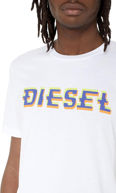 Diesel Herren T-Shirt XXS 100-0 Grad, XXS 100-0 Grad