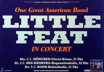 Little Feat - American Band, Tour 2001 » Konzertplakat/Premium Poster | Live Konzert Veranstaltung |