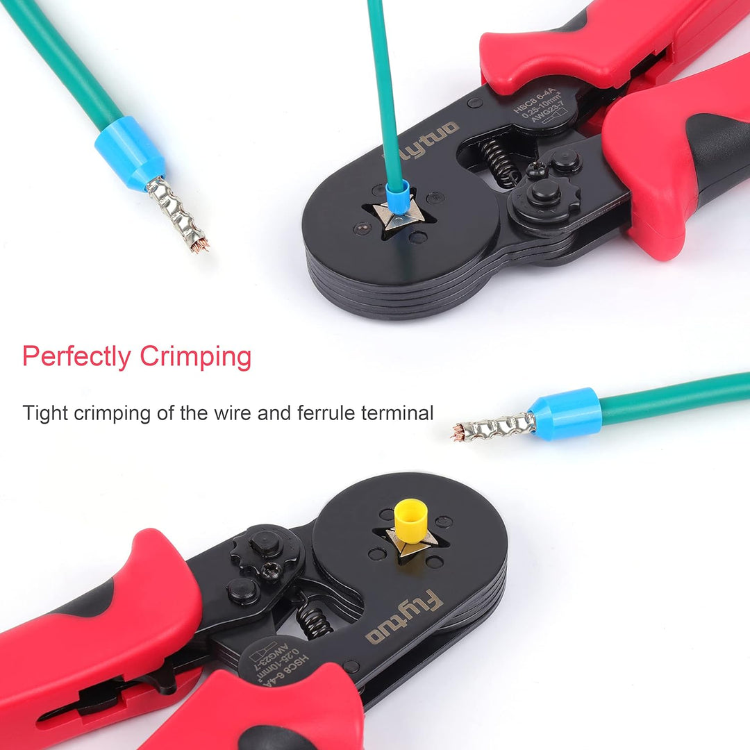 Aderendhülsenzangen-Set - Flytuo Crimpzangen Aderendhülsen Set mit 1200 Stück Aderendhülsen Tool Kit