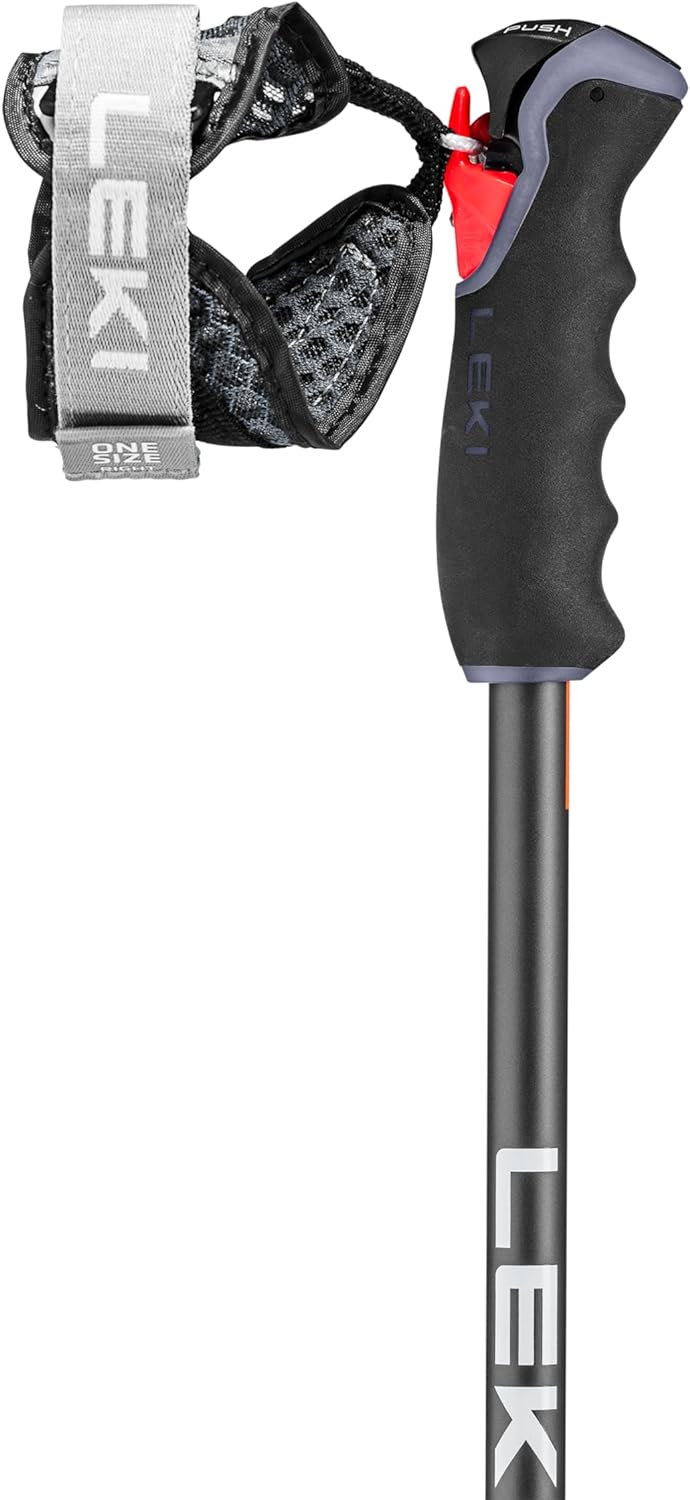 LEKI Peak Vario 3D Skistöcke black-dark anthracite-orange 110-140cm, black-dark anthracite-orange 11