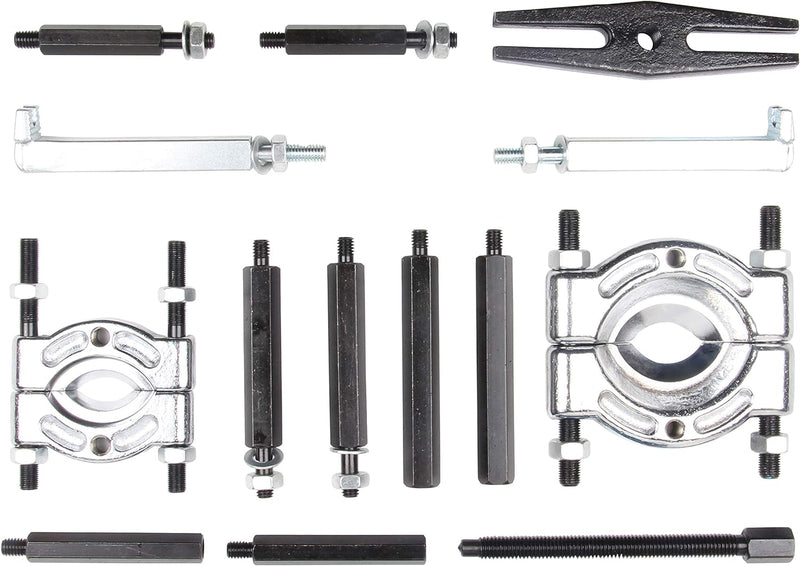 LLCTOOLS 14 TLG Lagerabzieher Set Polradabzieher Trennmesser Satz Lager Abzieher