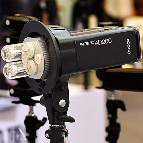 Godox Witstro AD-B2 Doppelkopf Bowens Fit Blitzadapter für AD200, AD200 Pro von Godox