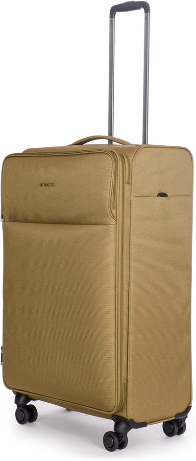 Stratic Light + Koffer Weichschale Reisekoffer Trolley Rollkoffer gross, TSA Kofferschloss, 4 Rollen