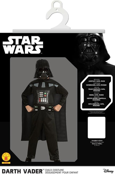 Rubies Costumes ST-881660L star wars Darth Vader Kostüm für Kinder – Grösse 7 – 8 Jahre, Jungen, Sch