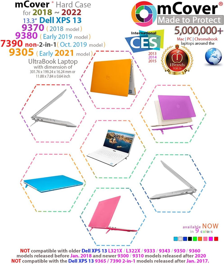 mCover Hartschale für Dell XPS Rose 13" XPS 9380/9370/7390 (Non 2 In 1 Model) 13" XPS 9380/9370/7390