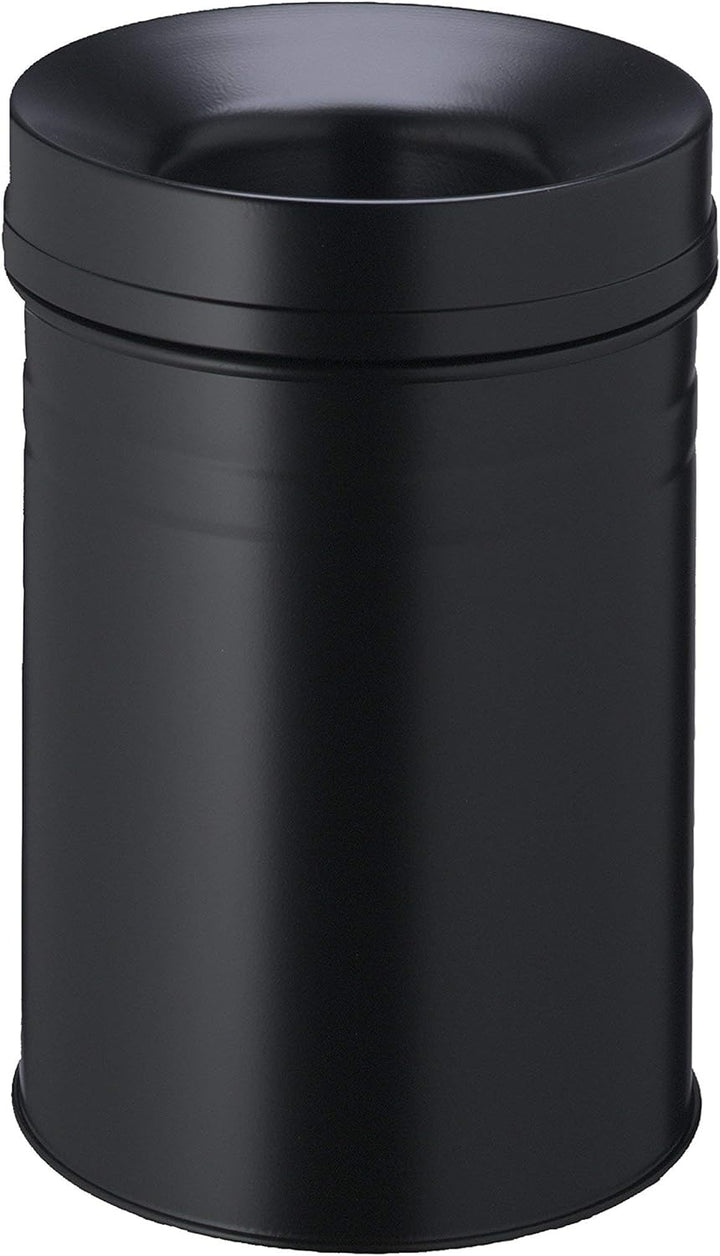 Durable Papierkorb Safe+ rund 15 Liter, schwarz, 332501 schwarz 15 Liter, schwarz 15 Liter