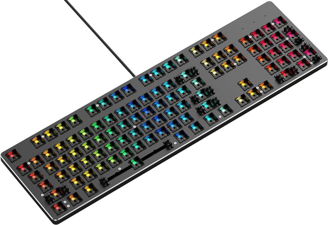 Glorious Gaming GMMK Full Size (100%) Barebones (Frame Only) – Mechanisches Gaming-Keyboard, tastenw