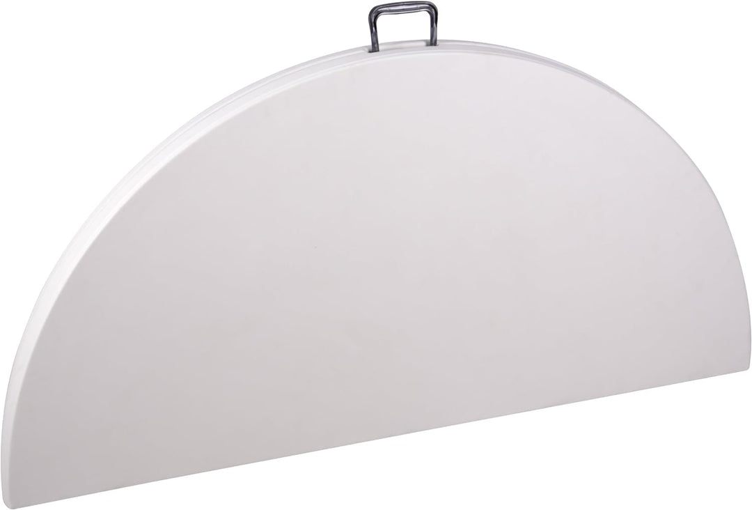 Nexos Trading Klapptisch rund 160 cm x 75 cm klappbar weiss Gartentisch Partytisch bis 8 Personen 20