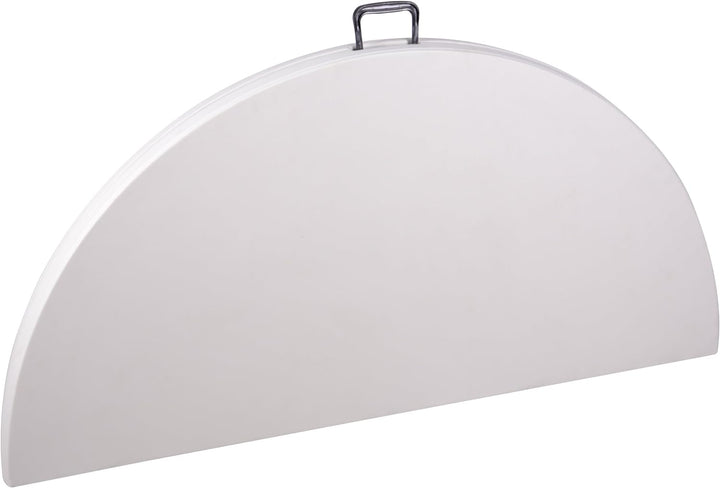 Nexos Trading Klapptisch rund 160 cm x 75 cm klappbar weiss Gartentisch Partytisch bis 8 Personen 20