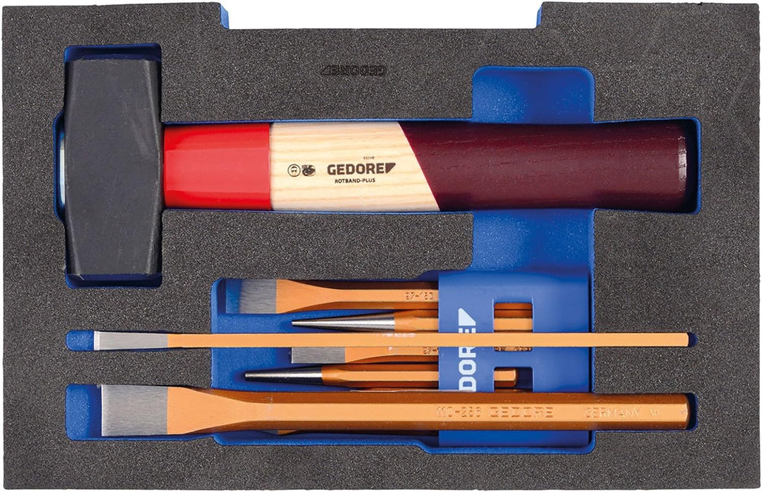 GEDORE 1100 CT1-350 Meissel-Sortiment in 1/2 L-BOXX 136 Modul Halbmodul L-Boxx 136 Meissel-Sortiment