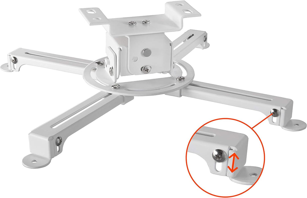 celexon neigbare Beamer-Deckenhalterung weiss Multicel 1000Pro - 10cm Deckenabstand - bis 15kg 10 cm