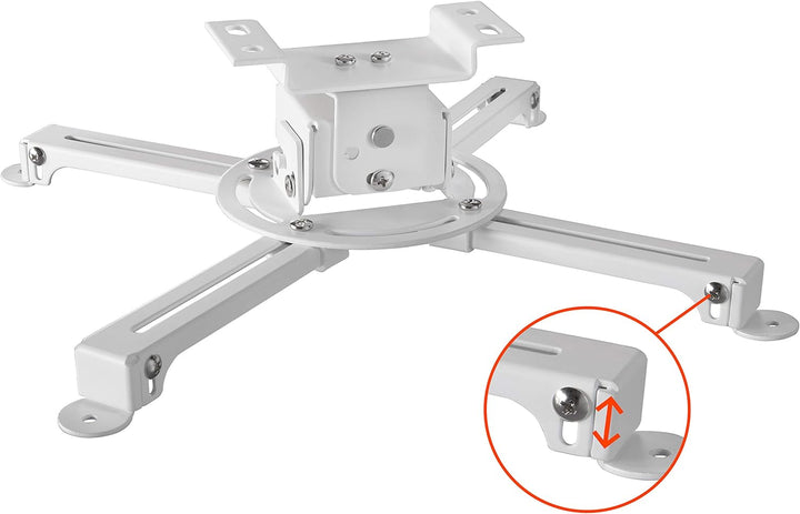 celexon neigbare Beamer-Deckenhalterung weiss Multicel 1000Pro - 10cm Deckenabstand - bis 15kg 10 cm