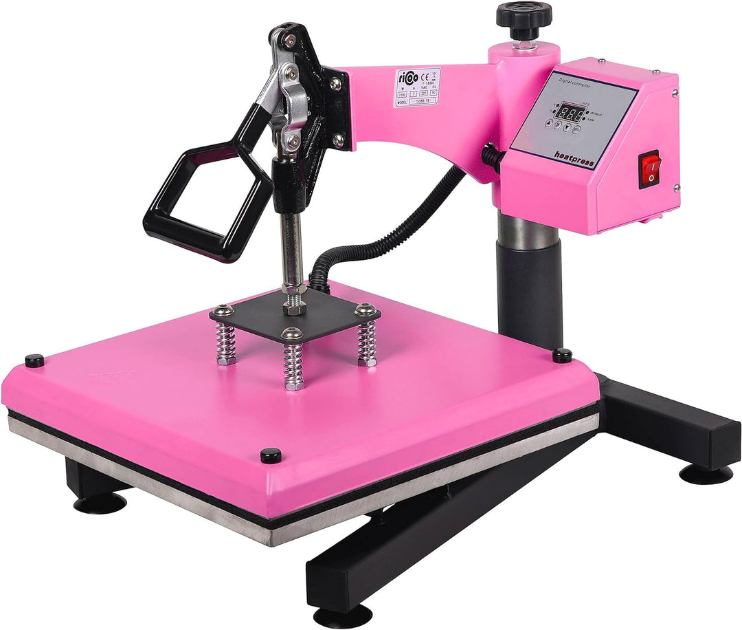 RICOO Transferpresse, Bügelpresse, T538B- LP, Presse Plotter, Heizpresse, 38x38 cm, Heat Press, Tshi