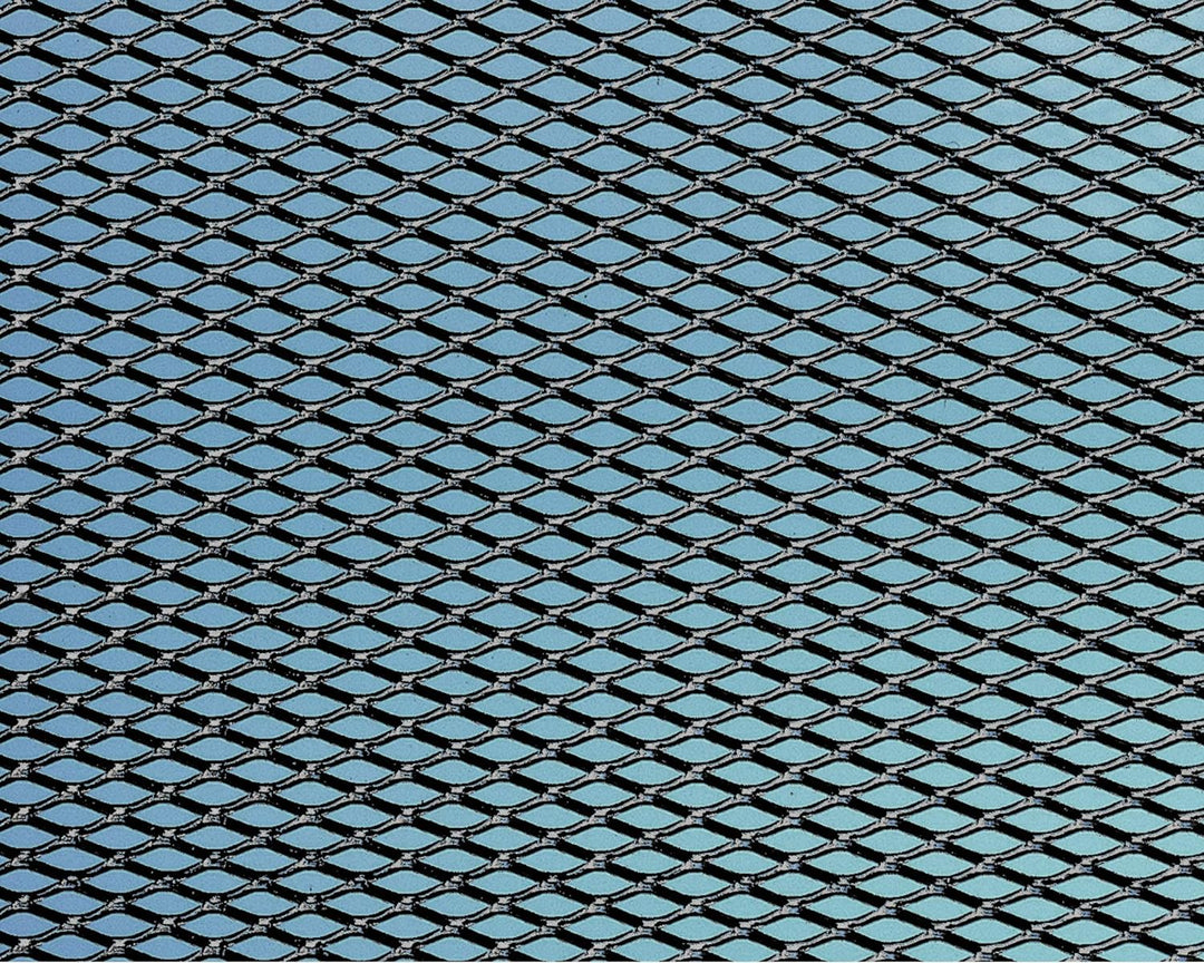 Foliatec Aluminium Renngitter Zuschneidbar, Eintragsungsfrei, für Auto und Bike, Mittel Schwarz, Mas