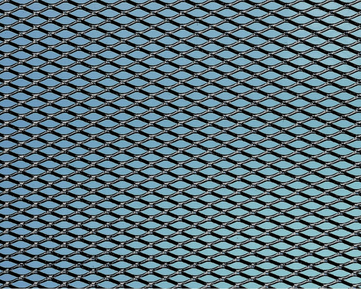 Foliatec Aluminium Renngitter Zuschneidbar, Eintragsungsfrei, für Auto und Bike, Mittel Schwarz, Mas