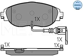MEYLE 0252511720/W Bremsbelagsatz, Scheibenbremse
