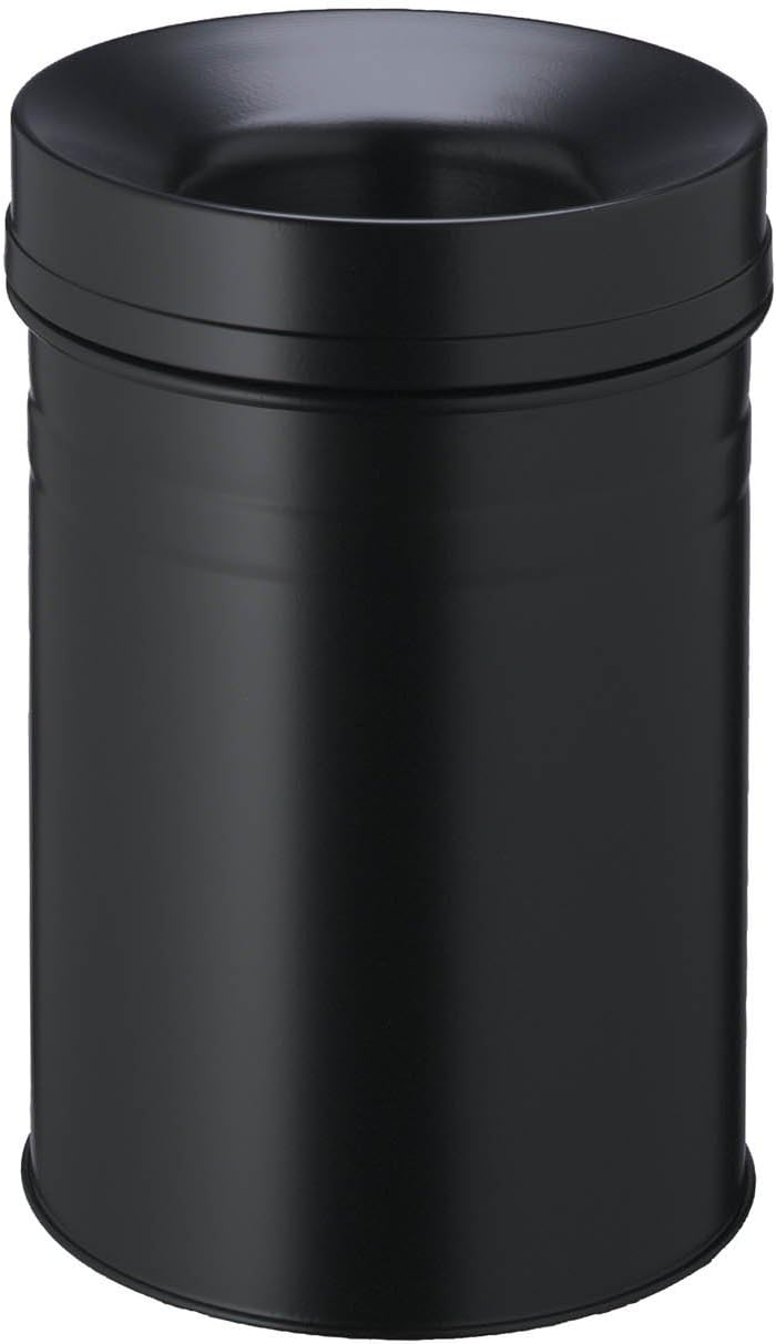 Durable Papierkorb Safe+ rund 15 Liter, schwarz, 332501 schwarz 15 Liter, schwarz 15 Liter
