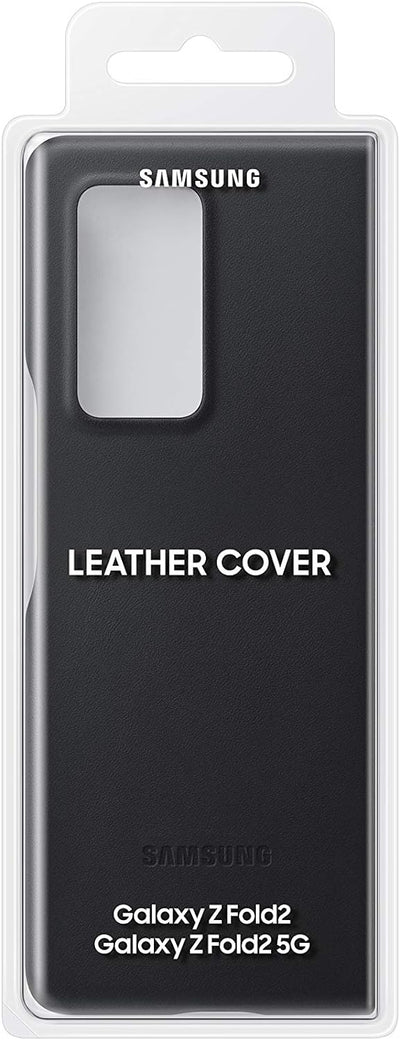 Samsung Leather Smartphone Cover EF-VF916 für Galaxy Z Fold2 5G Handy-Hülle, echtes Leder, Schutz Ca