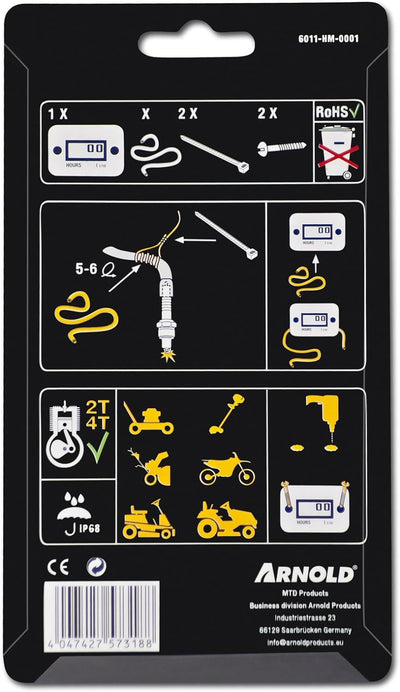 ARNOLD Betriebsstundenzähler; 6011-HM-0001