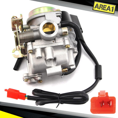Area1 Ersatz Vergaser 18mm GY6 50ccm China 4Takt Motorroller Kompatibel mit ATU Explorer AGM Baotian