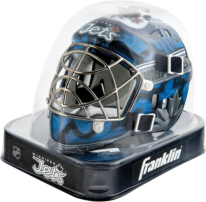 Franklin Sports NHL Team Logo Mini Hockey Torwart Maske mit Etui – Sammlerstück Torwartmaske mit Off