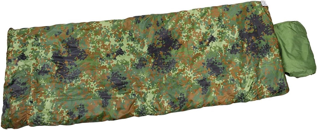 MFH Israel. Pilotenschlafsack, 2-lagige Füllung flecktarn, flecktarn