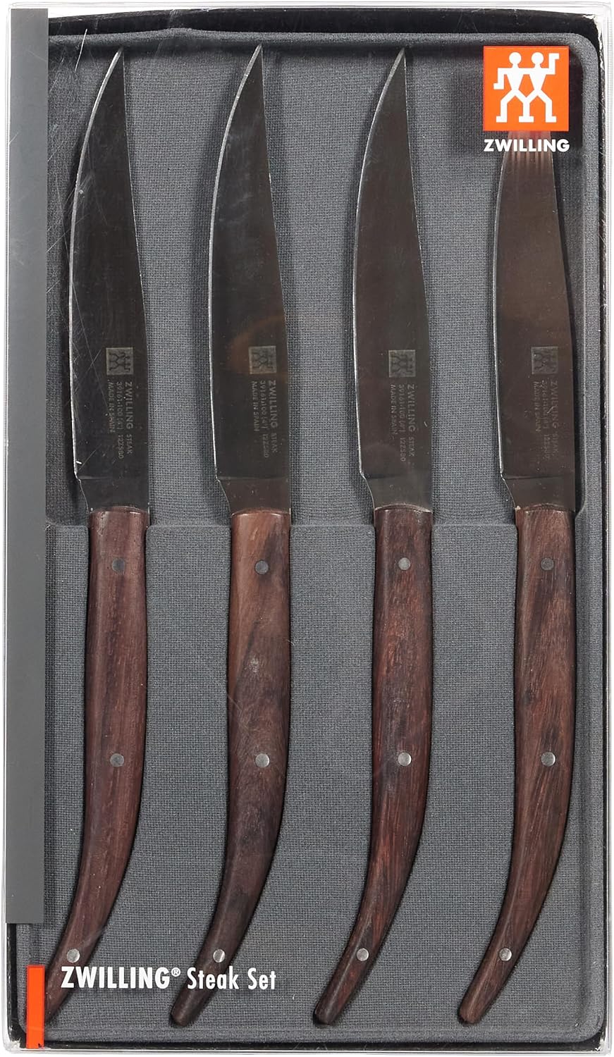 Zwilling - Steakmesserset - Palisander - Nitro-Stahl/Palisanderholz - 4er-Set