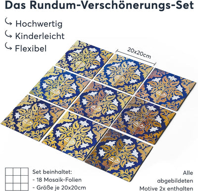 Fliesen überkleben - CREATISTO Klebefliesen Fliesenfolie I Klebefolie Fliesen Folie selbstklebend -