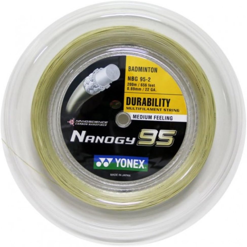 YONEX Nanogy 95-200m Rolle Badmintonstring mehrfarbig Einheitsgrösse, mehrfarbig Einheitsgrösse