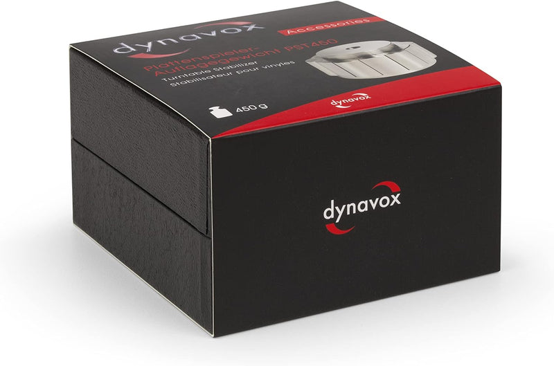 Dynavox Plattenspieler-Stabilizer PST450, hochwertiges Schallplattengewicht aus Edelstahl, anpassbar