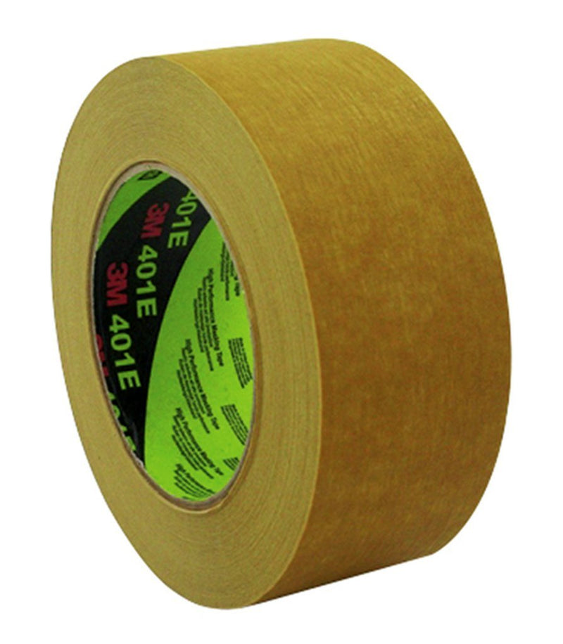 3M 401E Kreppklebeband, 36 mm x 50 m, Industrie- und Lack-Abdeckarbeiten, Beige (24-er Pack) Abdeckb