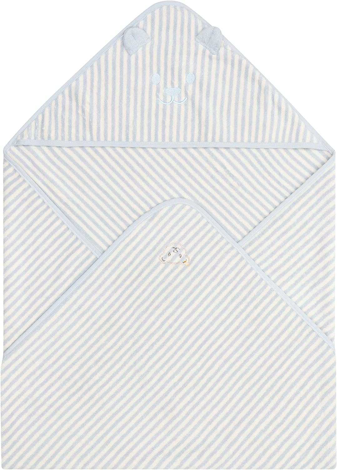 Steiff Unisex Kids Mini Basic Badetuch Mit Kapuze, Celestial Blue