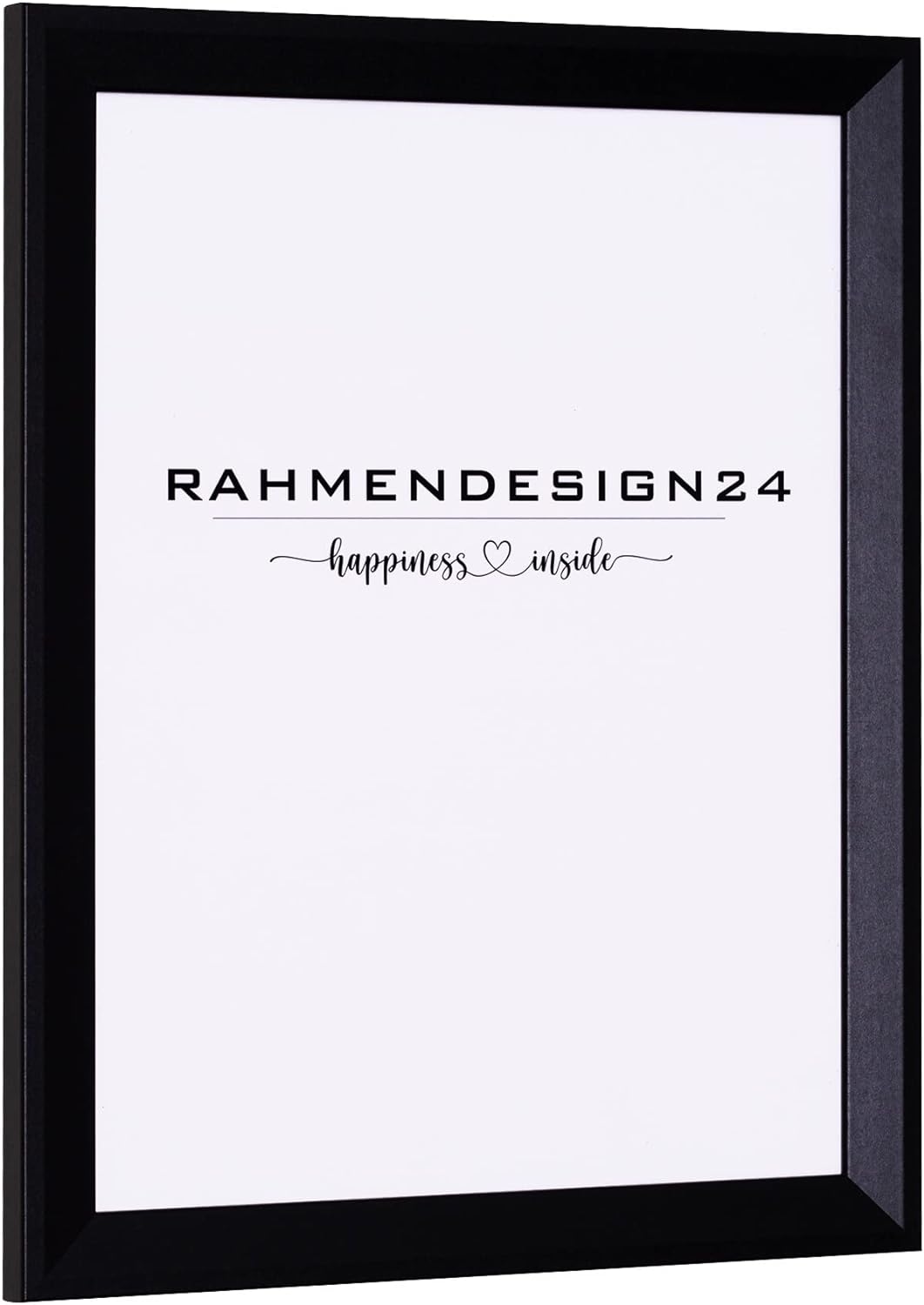 Rahmendesign24 Bilderrahmen Rio 42x59,4 (DIN A2) Schwarz (matt) Fotorahmen, Wechselrahmen, Posterrah