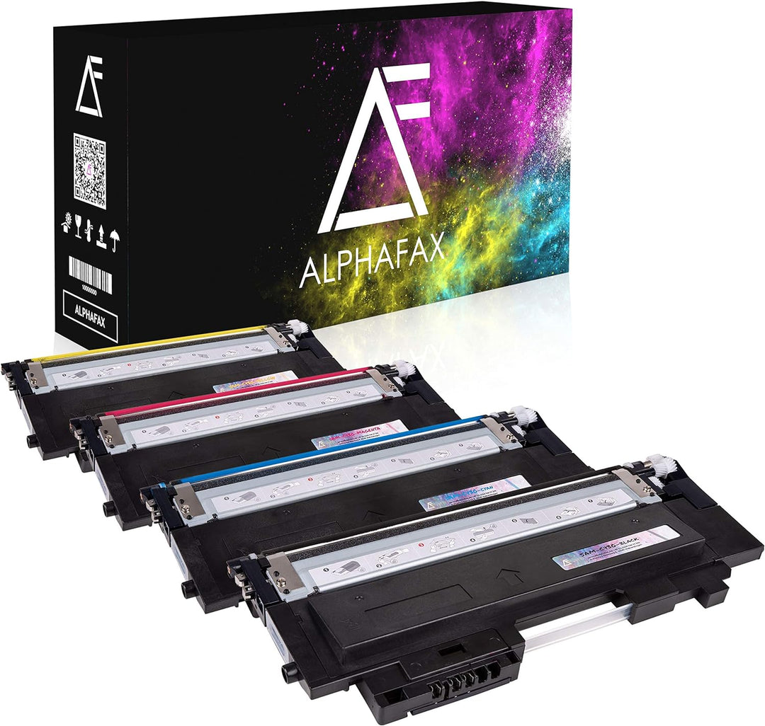 Alphafax 4X Toner ersetzt Samsung CLT-P404C CLT-K404S CLT-C404S CLT-M404S CLT-Y404S Multipack Schwar