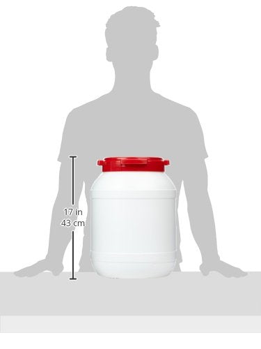 neoLab 3-1082 Weithalsfass (HDPE) mit Schraubdeckel, 26,0 L